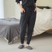 伸びるコットンガーゼのパジャマ兼ルームウェア パンツ レディース