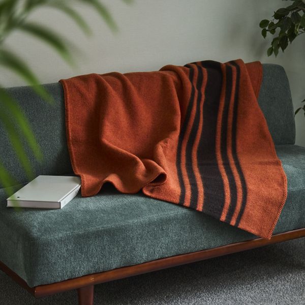 CO-ON/ボーダーゲート ウール毛布 ハーフ