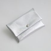 Neutral Gray/ハスキーロングウォレット　メタリックレザー