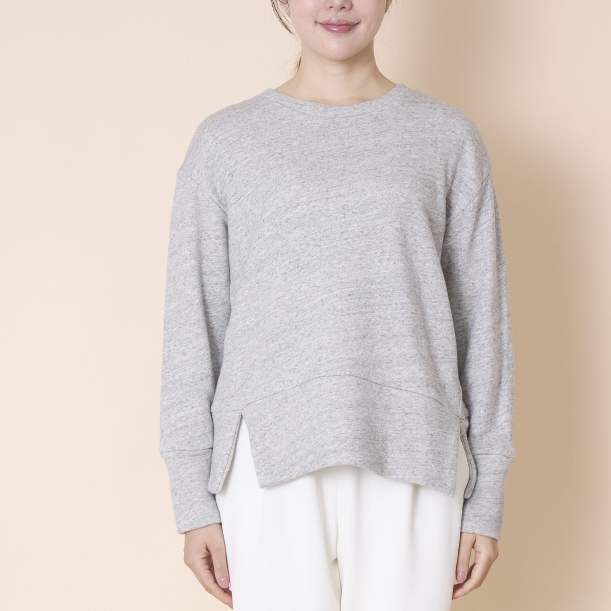 Kilka/軽くてきれい見えするスーピマ裏毛のプルオーバー