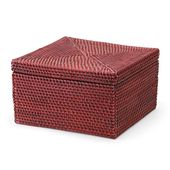 COTAN/ラタン整理籠 小 フタ付