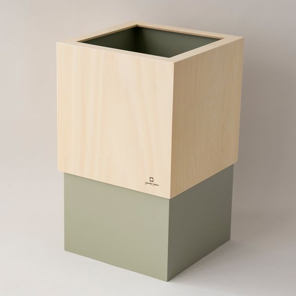 ダストボックス W CUBE -ビニール袋の端を目隠しできるごみ箱