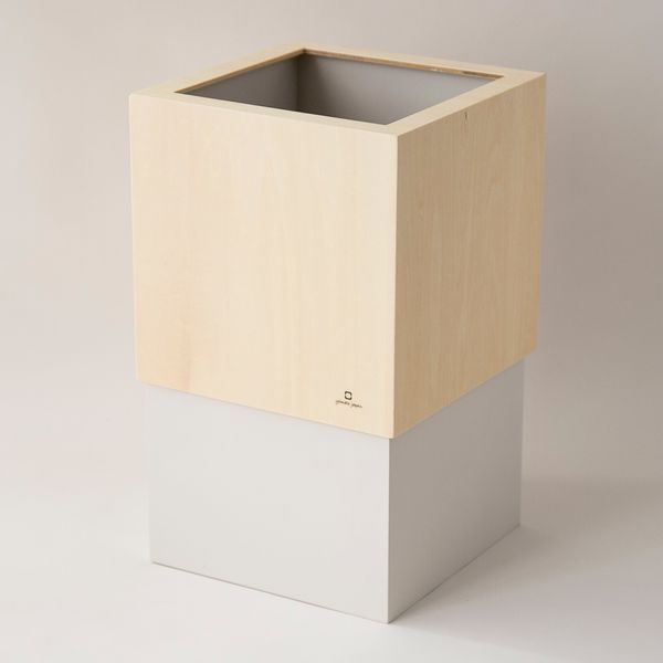 ダストボックス W CUBE -ビニール袋の端を目隠しできるごみ箱