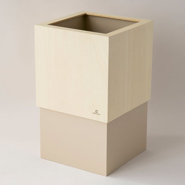ダストボックス W CUBE -ビニール袋の端を目隠しできるごみ箱