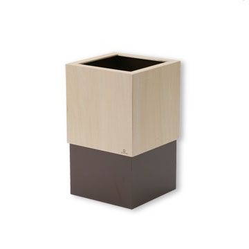ダストボックス W CUBE -ビニール袋の端を目隠しできるごみ箱