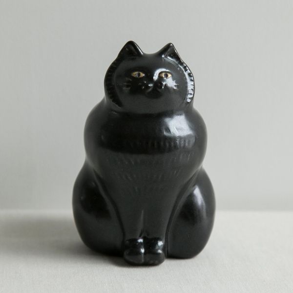 sen/動物のオブジェ TWIN CATS -思わず撫でたくなる、長毛猫のオブジェ