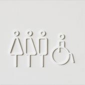 MOHEIM/RESTROOM SIGN 4pcs
