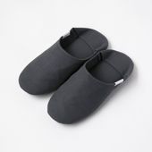 ABE HOME SHOES/帆布のバブーシュ M