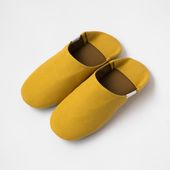 ABE HOME SHOES/帆布のバブーシュ M