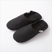 ABE HOME SHOES/帆布のバブーシュ ボア M