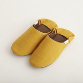 ABE HOME SHOES/麻のバブーシュ L