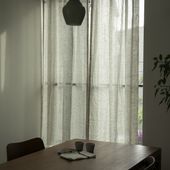 LINEN & BASIC/ガーゼカーテン W120×H200cm 2枚組