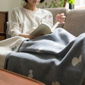 KLIPPAN/mina perhonen シュニールコットン ハーフブランケット CHOUCHO