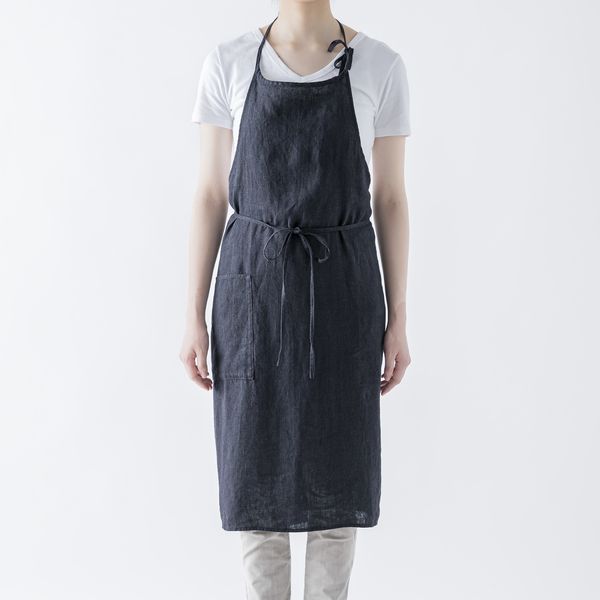 試着のみ リーノエリーナ エプロン ミラ ブランデール ブラック 試着のみ リーノエリーナ エプロン ミラ ブランデール ブラッ