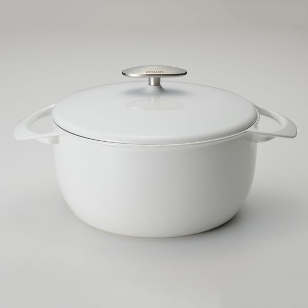 UNILLOY/キャセロール 深型 22cm -軽い鋳物ホーロー鍋で、いつもの料理