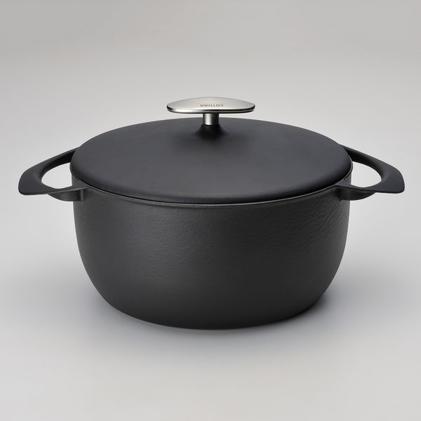ユニロイ UNILLOY キャセロール 浅型 22cm くろがね★箱付き 楽天市場】UNILLOYキャセロール 浅型 22cmマットブラック日本製