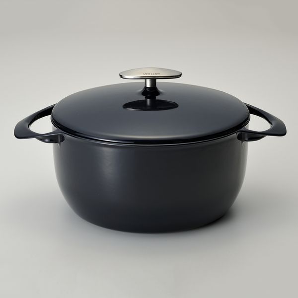 UNILLOY/キャセロール 深型 22cm -軽い鋳物ホーロー鍋で、いつもの料理