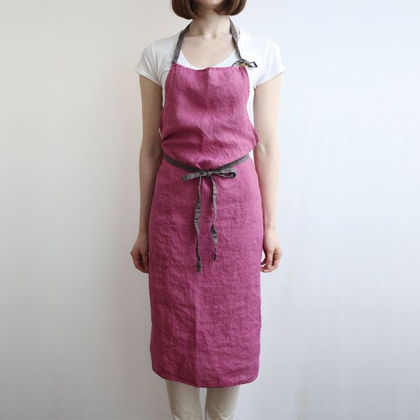 Lino e Lina/マノン フルエプロン -スタイル美人にしてくれる、リネン