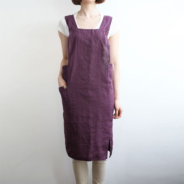 Lino e Lina/アニタ フルエプロン -日常使いは肩のこらないエプロンを