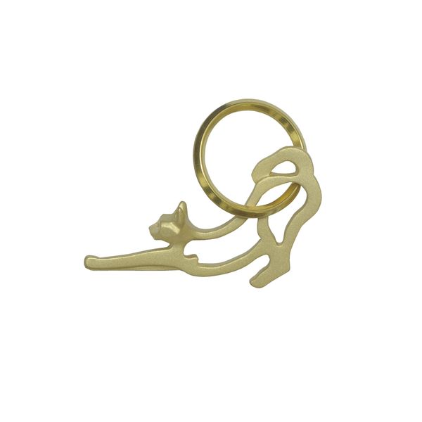 PROOF OF GUILD/EZA animal -10年後が楽しみな、猫の真鍮キーリング