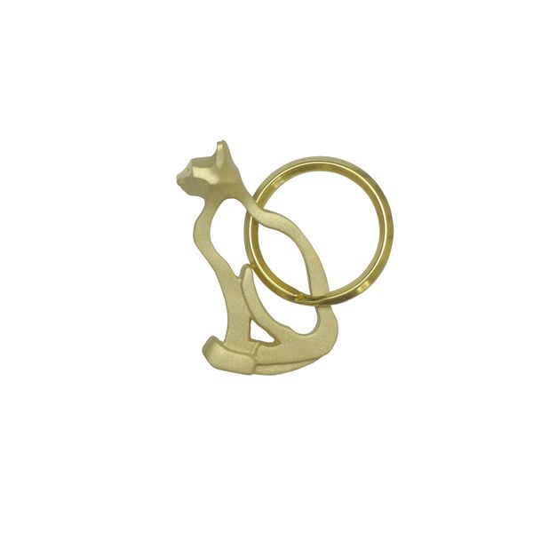 PROOF OF GUILD/EZA animal -10年後が楽しみな、猫の真鍮キーリング