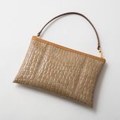 KURMI/2way フラットポーチ croco