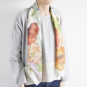 sasakihitomi/シルクシフォンスカーフ