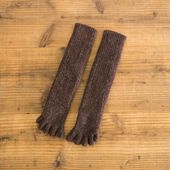 もこもこ5本指2重ソックスロング丈