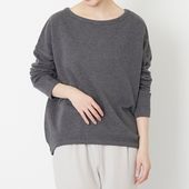 DRESS HERSELF/プルオーバーウォームシルク ボートネック