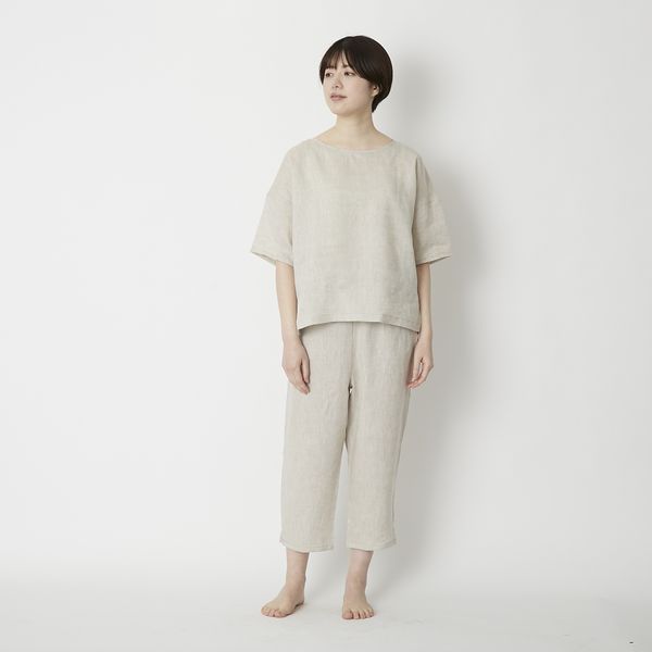新品 120% lino CASA リネン ルームウェア パジャマ 白 ホワイト 新品 120% lino CASA リネン ルームウェア パジャマ 白 ホワイト