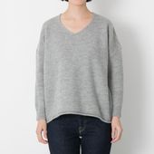 n.o.f.l/アルパカウールVネックプルオーバー