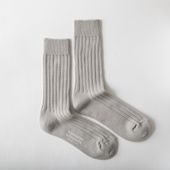 NISHIGUCHI KUTSUSHITA/エジプトコットンリブソックス