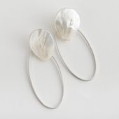 STELLA CIFFON/マザーオブパール 2wayピアス/イヤリング