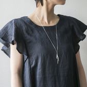 misa/オリーブのロングネックレス