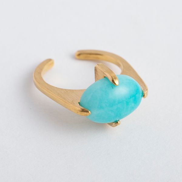 Nando Jewelry/ゴールドリング L -シックな装いに映える、天然石の