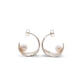 sasakihitomi/とりの羽根ピアス シルバー