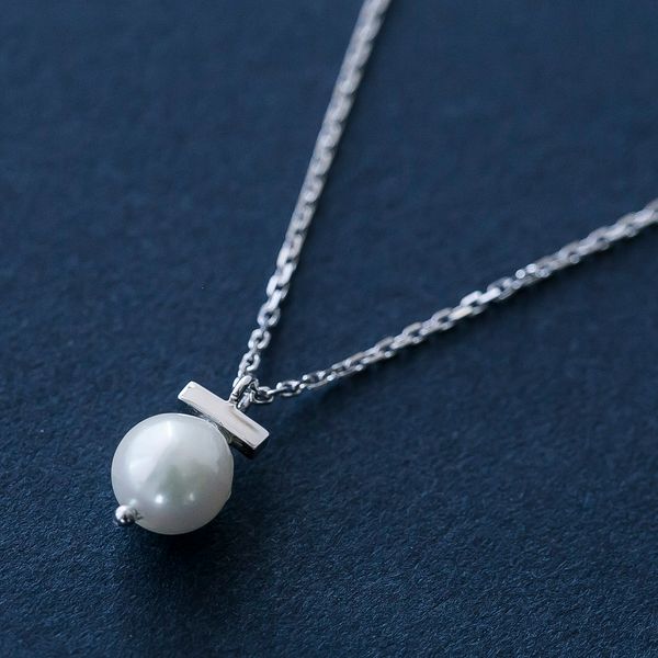 Sea Dew/square bar ロングペンダント -小さなバーがアクセントの一粒