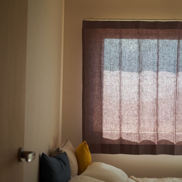 LINEN & BASIC/リネンカーテン W120×H220cm 2枚組 -埃を吸着しにくい