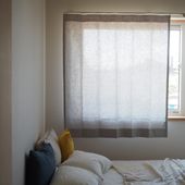 LINEN & BASIC/リネンカーテン W120×H105cm 2枚組