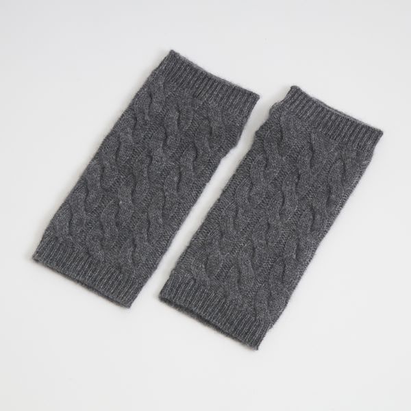 Heart of Mongolia/カシミヤ ケーブルハンドウォーマー -上質カシミヤ