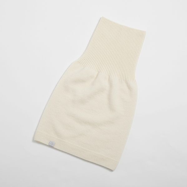 新聞掲載商品】el alto/カシミヤ100%リブスヌード -くたっとせずに首に