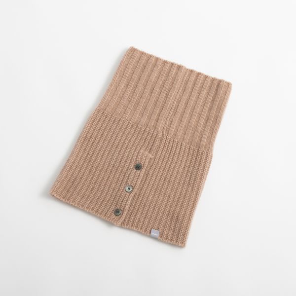 el alto/カシミヤ100%畦スヌード -くたっとせずに首に沿うカシミヤ