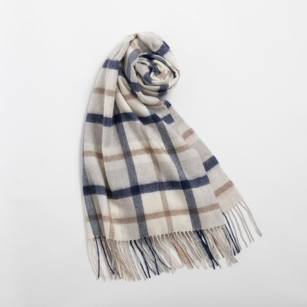 northpeace farm/カシミヤチェックストール -自社で一貫！カシミヤの