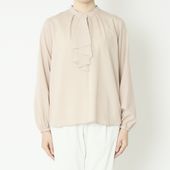 STELLA CIFFON/ボウタイ風ウォッシャブルブラウス