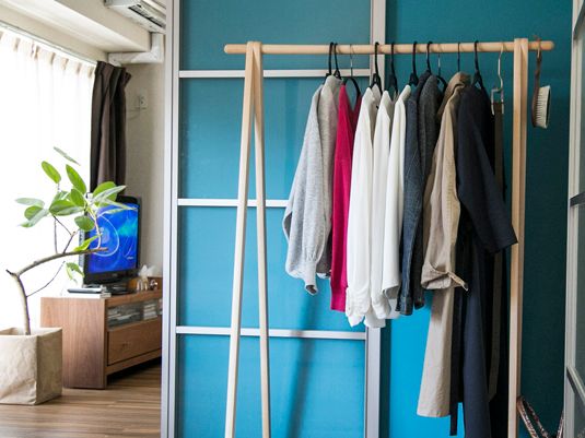 cosine/ドレスラック 小 メープル -スモール空間に最適な木製ハンガー