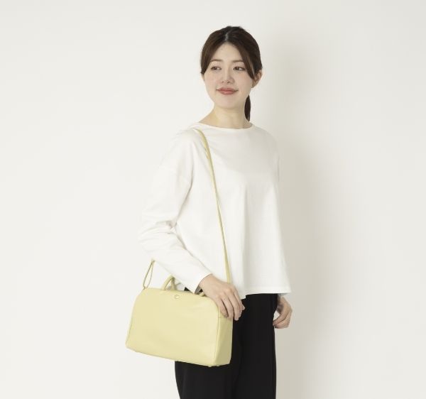 Neutral Gray/ハスキー2Wayショルダーバッグ -軽くて丈夫なボストン